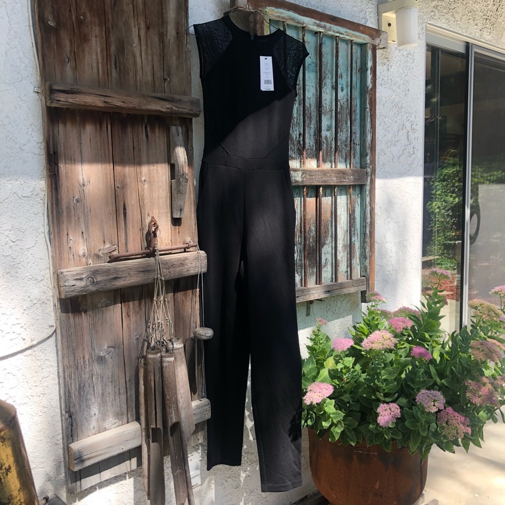 french connection jumpsuit black